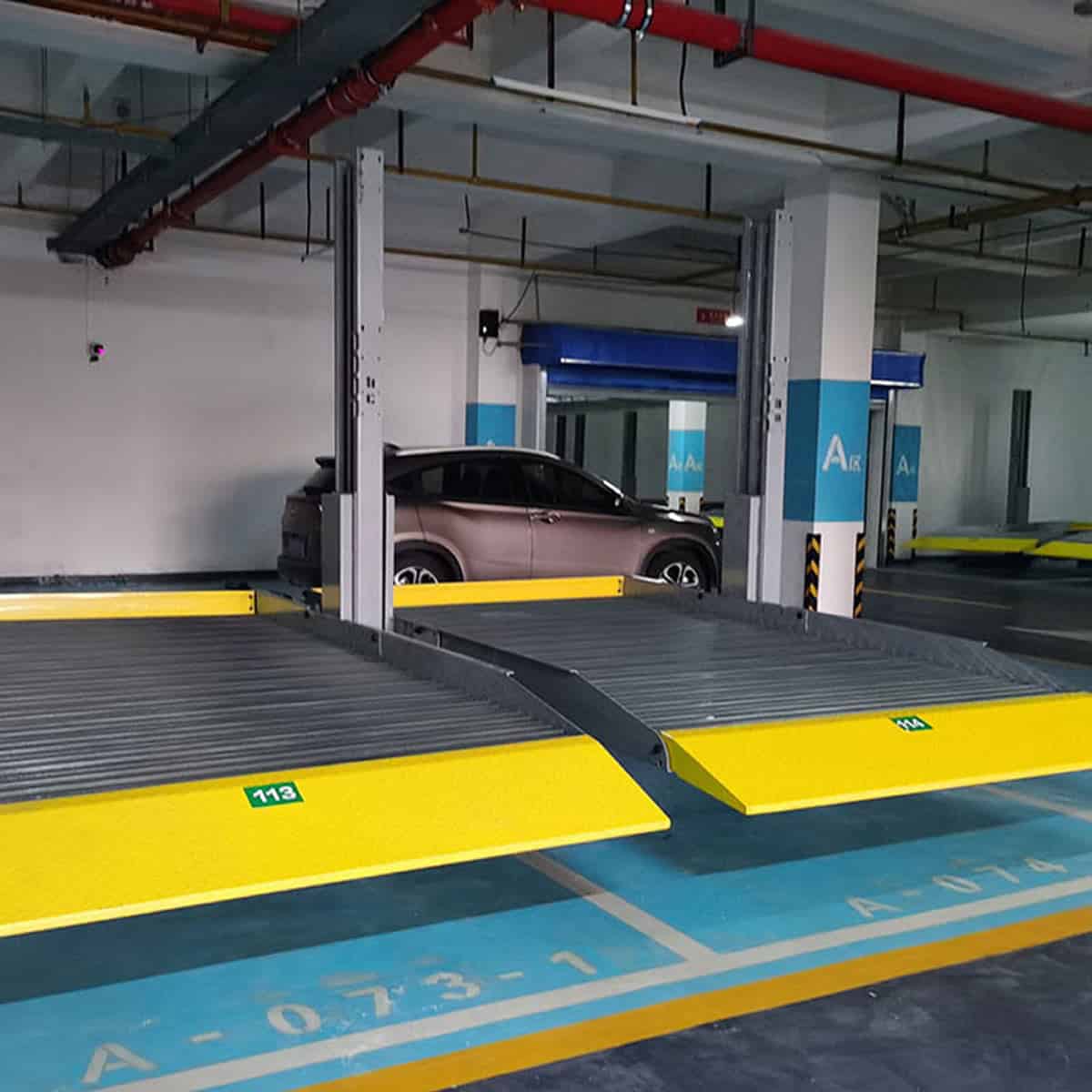武威升降橫移式停車立體車庫過驗(yàn)收