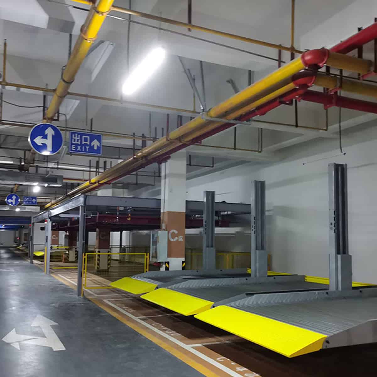 云龍2層立體停車位改造