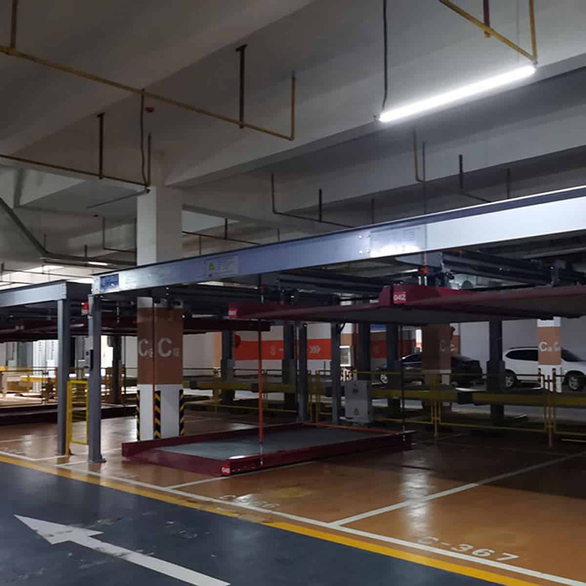 瀘水兩柱機(jī)械立體停車設(shè)備安裝