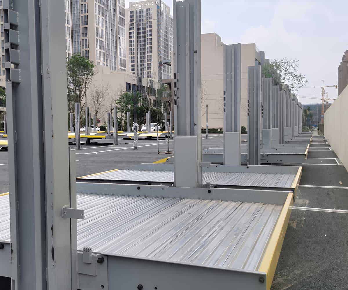 大英四柱式機(jī)械停車設(shè)備的基地構(gòu)建高效停車解決方案